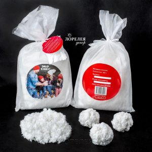 Декоративный снег в упаковке